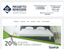 Tablet Screenshot of progettobenesseremessina.it